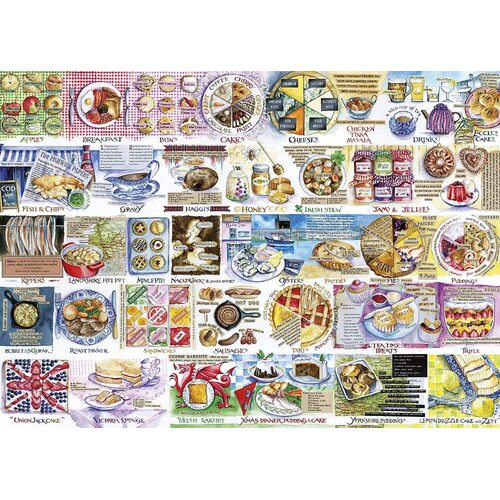 Gibsons - Pork Pies & Puddings Puzzle 1000pc