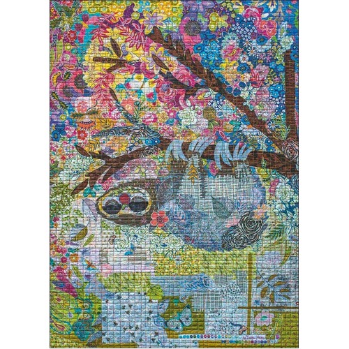 Heye - Quilt Art, Sewn Sloth Puzzle 1000pc