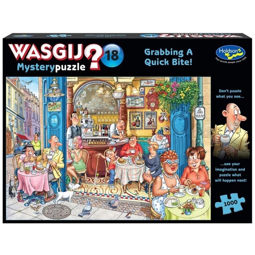 Holdson - WASGIJ? Mystery 18 Grabbing a Quick Bite! Puzzle 1000pc