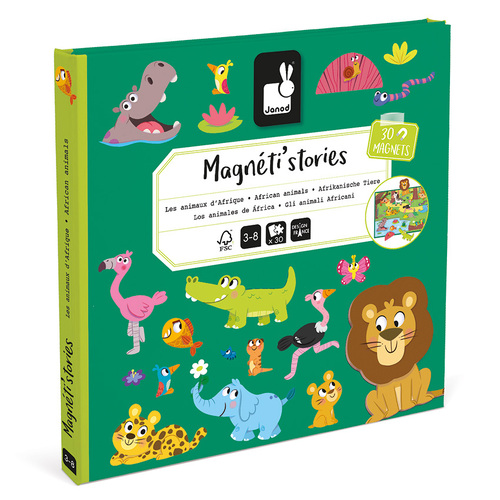 Janod - Safari Animals Magnetic Story