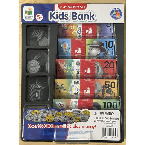 Learning Journey - Kids Bank - Play Money Set  