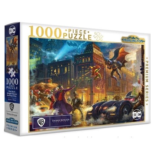 Harlington - Thomas Kinkade The Dark Knight Saves Gotham City Puzzle 1000pc