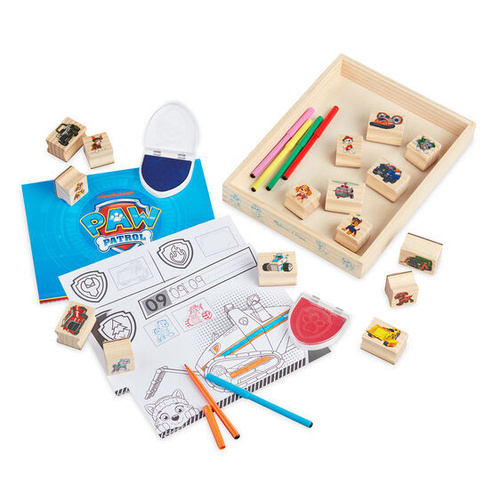 Melissa & Doug - Paw Patrol - Wooden Stamps Activity Set