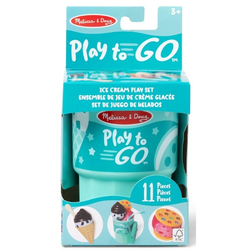 Melissa & Doug - Play to Go - Ice Cream Play Set 