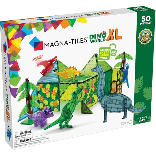 Magna-Tiles - Dino World XL - 50 Piece Set