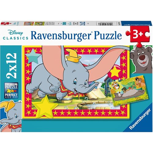 Ravensburger - Disney Adventure is Calling Puzzle 2x12pc