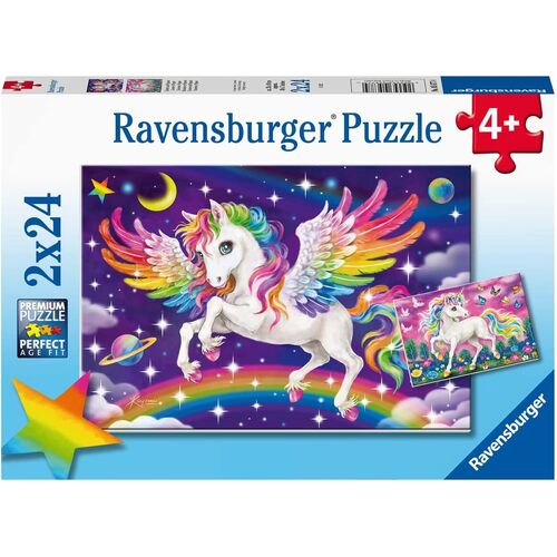 Ravensburger - Unicorn and Pegasus Puzzle 2x24pc