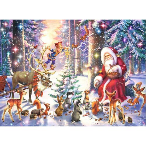 Ravensburger - Christmas In the Forest Puzzle 100pc