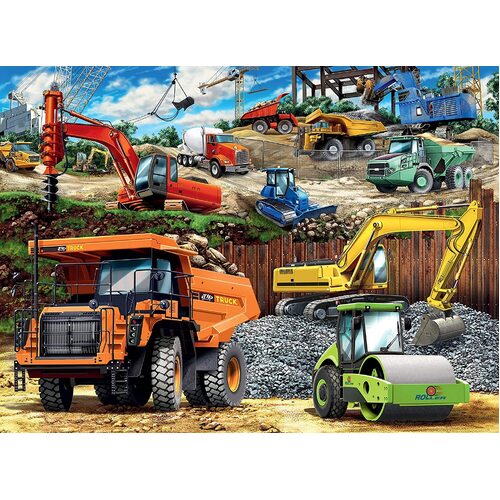 Ravensburger - Construction Vehicles Puzzle 100pc