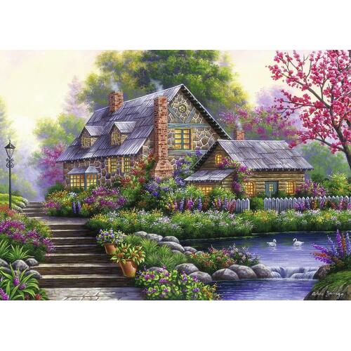 Ravensburger - Romantic Cottage Puzzle 1000pc