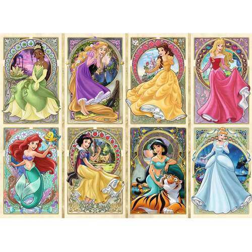 Ravensburger - Disney Art Nouveau Princesses 1000pc