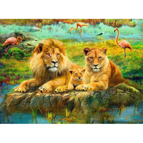 Ravensburger - Lions in the Savannah Puzzle 500pc