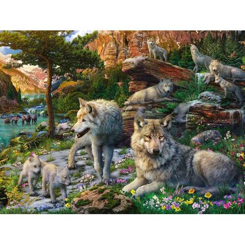 Ravensburger - Wolves in Spring Puzzle 1500pc