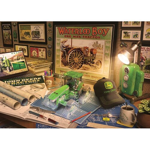 Ravensburger - John Deere Work Desk Large Format Puzzle 500pc