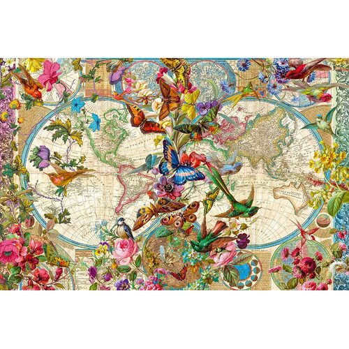 Ravensburger - Flora & Fauna World Map Puzzle 3000pc