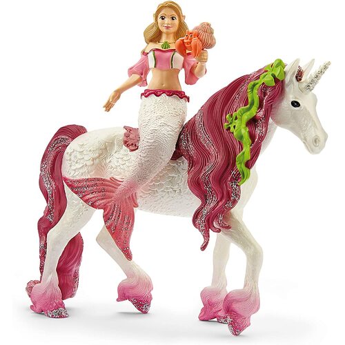 Schleich - Mermaid Feya Riding Underwater Unicorn 70593