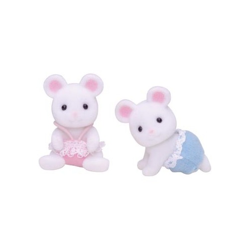 Buy Sylvanian Families - White Mouse Twin Babies