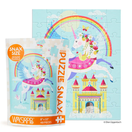 WerkShoppe - Rainbow Unicorn Snax Puzzle 48pc